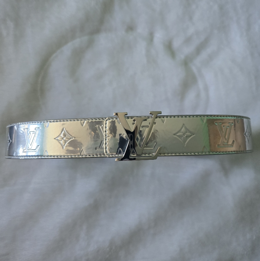Silver Louis Vuitton Belt